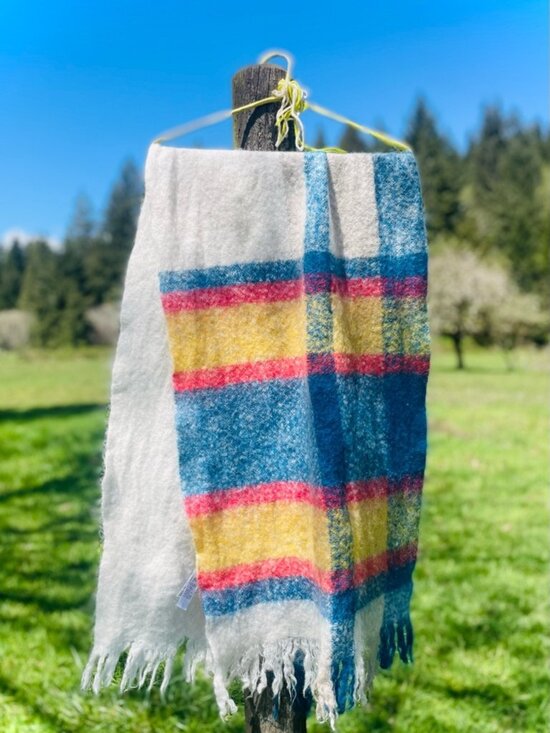 American Eagle Outfitters Accessories - AMERICAN EAGLE OUTFITTERS | 72” | Mohair Wool Blend Large Striped Scarf Wrap